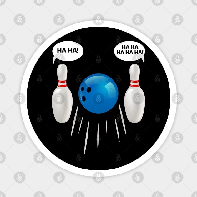 Funny Bowling Magnet by Happy Shirt